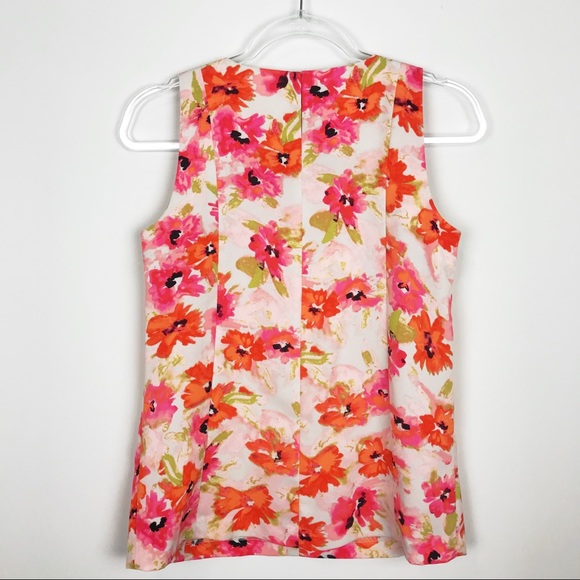 LOFT Floral Sleeveless Top - Picture 2 of 5